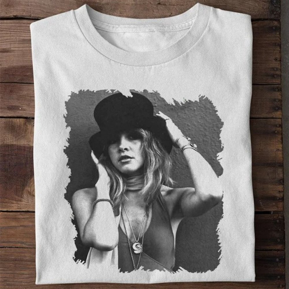 Stevie Nicks Slashs Top Hat Fleetwood Mac Tshirt Fans Gift Tee Shirt